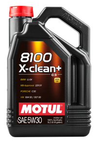 Motul 5L Synthetic Engine Oil 8100 5W30 X-CLEAN Plus