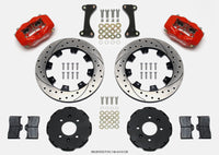Wilwood Forged Dynalite Front Hat Kit 12.19in Drilled Red 90-99 Civic w/240 mm Disc