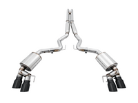 AWE Tuning 2018+ Ford Mustang GT (S550) Cat-Back Exhaust - Touring Edition (Quad Diamond Black Tips)