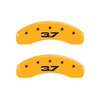 MGP 4 Caliper Covers Engraved Front 2015/Mustang Engraved Rear 2015/Bar & Pony Black finish slvr ch