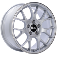 BBS CH-R 19x9.5 5x112 ET35 Brilliant Silver Polished Rim Protector Wheel -82mm PFS/Clip Required