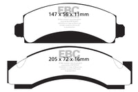 EBC 74-80 Chevrolet C30 (JB8) Yellowstuff Front Brake Pads