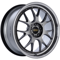 BBS LM-R 20x9.5 5x114.3 ET40 CB66 Diamond Black Center Diamond Cut Lip Wheel