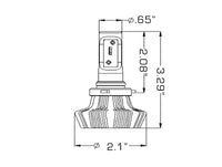 Oracle 9006 4000 Lumen LED Headlight Bulbs (Pair) - 6000K