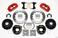 Wilwood Narrow Superlite 4R Rear P-Brk Kit 12.88in Red Mopar/Dana 2.36in Off w/Snap Ring Bearing