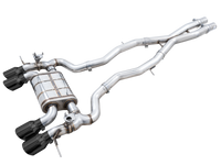 AWE Tuning SwitchPath Cat-Back Exhaust for BMW G8X M3/M4 - Diamond Black Tips