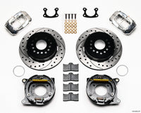 Wilwood Forged Dynalite P/S Park Brake Kit Drill-Polish Small Ford 2.50in Offset