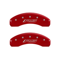 MGP 4 Caliper Covers Engraved Front & Rear Gen 5/RS Red finish silver ch