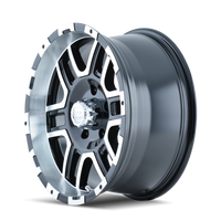 ION Type 179 16x8 / 5x114.3 BP / 10mm Offset / 83.82mm Hub Black/Machined Wheel