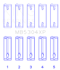 King Engine Bearings Mazda B6/B6-T/ZM/B3/B5 Main Bearing Set - Size STDX