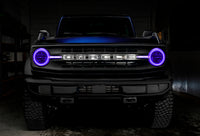Oracle 21-22 Ford Bronco Headlight Halo Kit w/DRL Bar - Base Headlights -w/2.0 Controller