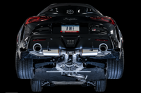 AWE Tuning 2020 Toyota Supra A90 Resonated Touring Edition Exhaust - 5in Chrome Silver Tips