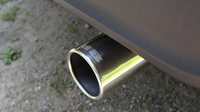Corsa 2018-2025 Jeep Wrangler JL 2.5in Dual Rear Exit Polished Tips Sport Axle-Back Exhaust