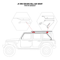 Go Rhino 07-17 Jeep Wrangler 4dr Mouinting Kit for SRM Rack