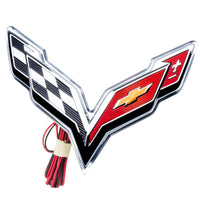 Oracle Corvette C7 Rear Illuminated Emblem - Dual Intensity - White