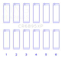King Engine Bearings Ford Ecoboost 3.5L V6 (Size STDX) Tri Metal Connecting Rod Bearing Set