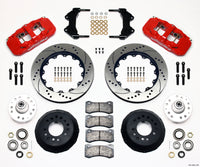 Wilwood AERO6 Front Hub Kit 14.00 Drilled-Red WWE ProSpindle