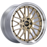 BBS LM 19x11 5x130 ET63 / 71.6 CB Gold Center Diamond Cut Lip Wheel