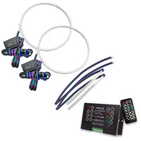 Oracle 21-22 Ford Bronco Headlight Halo Kit w/DRL Bar - Base Headlights -w/2.0 Controller