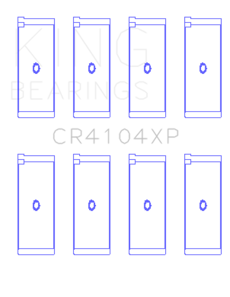 King Engine Bearings Audi/VW 83-03 1.6L/1.8L/2.0L Performance Rod Bearing Set - Size STD
