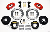 Wilwood Narrow Superlite 4R Rear P-Brk Kit 12.88in Red Ford 8.8 w/2.5in Offset-5 Lug