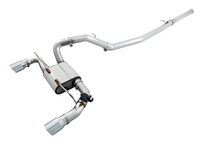 AWE Tuning Ford Focus RS SwitchPath Cat-Back Exhaust - Chrome Silver Tips
