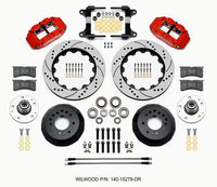 Wilwood Narrow Superlite 6R Front Hub Kit 14.00in Drill Red 82-92 Camaro//Firebird