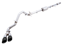 AWE Tuning 4th Gen GM 1500 5.3L 0FG Cat-Back Dual Side Exit (Flat Bumper) - Diamond Tips