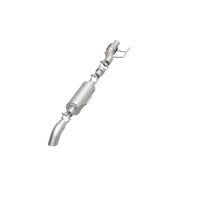 MagnaFlow Cat-Back, SS, 2.5/3in, Turn Down In Front Rear Tire 2015 Ford F150 2.7L V6T Ext Cab