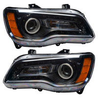 Oracle 11-14 Chrysler 300C SMD HL - Black - NON HID - ColorSHIFT