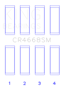King Chrysler/Mitsubishi/Hyundai/Kia World Engine Connecting Rod Bearing Set - Size STD