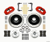 Wilwood Narrow Superlite 6R Front Hub & 1PC Rtr Kit 12.88in Drilled -Red 79-81 Camaro