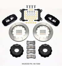 Wilwood AERO6 Front Hat Kit 14.00 63-87 C10 w/ Wilwood Pro Spindles
