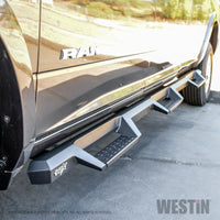 Westin/HDX 19-20 Ram 2500/3500 Crew Cab (8ft Bed) Drop Wheel to Wheel Nerf Step Bars - Txt Black