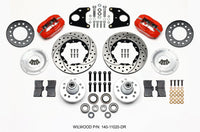 Wilwood Forged Dynalite Front Kit 11.00in Drilled Red 62-72 CDP B & E Body-Drum