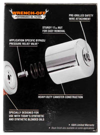 K&N Harley-Davidson 3in OD x 4.063in H Chrome Oil Filter