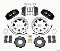 Wilwood Dynapro 6 Front Hat Kit 12.19in Drilled 2012 Fiat 500 w/ Lines