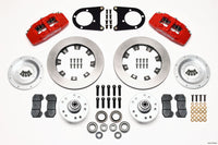 Wilwood Dynapro 6 Front Hub Kit 12.19in Red 37-48 Ford Psgr. Car Spindle