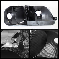 xTune Ford F150 97-03 / Expedition 97-02 Crystal Headlights w/Corner Black HD-JH-FF15097-SET-AM-BK