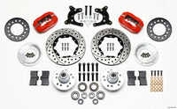 Wilwood Forged Dynalite Front Kit 11.00in Drilled Red 62-72 CDP A Body - 9in Drum