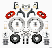 Wilwood Narrow Superlite 6R Front Hub Kit 14.00in Red 59-64 Chevy Impala / 63-64 Corvette