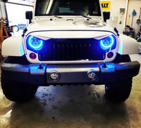 Oracle 7in High Powered LED Headlights - Black Bezel - ColorSHIFT No Controller