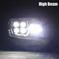 AlphaRex 05-11 Toyota Tacoma NOVA LED Projector Headlights Plank Style Alpha Black w/Actv Light/DRL