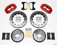 Wilwood Narrow Superlite 6R Front Hat Kit 13.06in Drill Red Nissan 370Z/Fiti G37