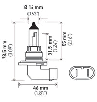 Hella Optilux HB4 9006 12V/55W XY Xenon Yellow Bulb
