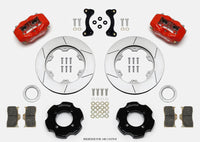 Wilwood Forged Dynalite Front Hat Kit 11.00in GT Rotor Red 95-05 Miata