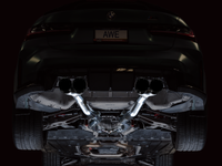 AWE Tuning Track Edition Cat-Back Exhaust for BMW G8X M3/M4 - Diamond Black Tips