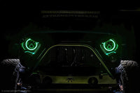 Oracle 7in High Powered LED Headlights - Black Bezel - ColorSHIFT 2.0