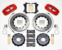 Wilwood AERO6 Front Hat Kit 14.25 Drilled Red 2008-2009 Pontiac G8 w/Lines