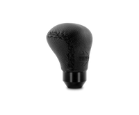 Momo Anatomico Shift Knob - Black Leather, Black Stitching